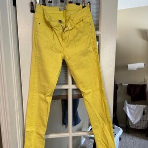 Zara Uk yellow jeans